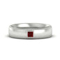 Princess Cut Mens Comfort Fit Promise Ring