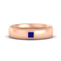 Princess Cut Mens Comfort Fit Promise Ring