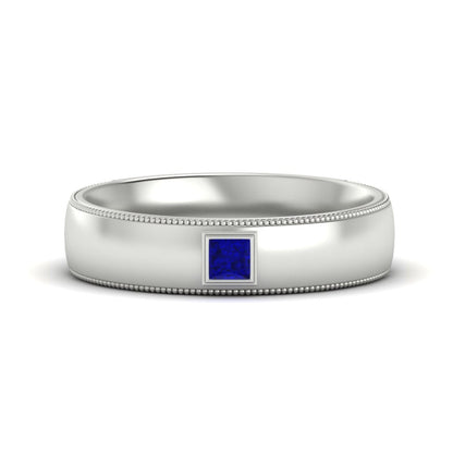 Princess Cut Mens Comfort Fit Promise Ring