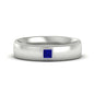Princess Cut Mens Comfort Fit Promise Ring