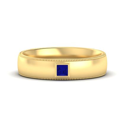 Princess Cut Mens Comfort Fit Promise Ring