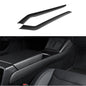 Real Dry Carbon Fiber Center Console Side Panel Overlays for Model 3 Highland / Model Y Juniper(2 Pieces)