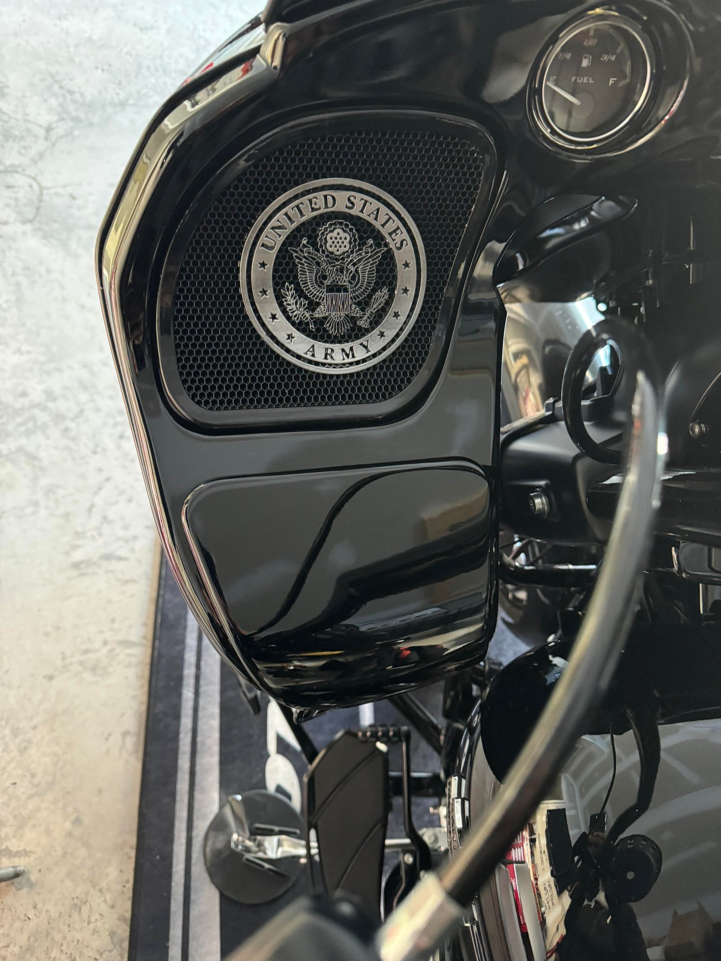 98-2024+ Road Glide 3D Army seal speakers grill covers set