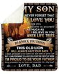 Special Gift For Your Son Blanket - From Dad (SKUB06-54)