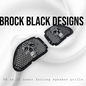 98-2024+ Road Glide 3D webbed Skull speakers grill covers set