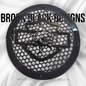 A set of Harley Shark 14-23 Harley Davidson Touring Pack Speaker Grill Cover Guard