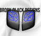14-24 Harley Davidson bag lid Speaker Grill Cover shark theme