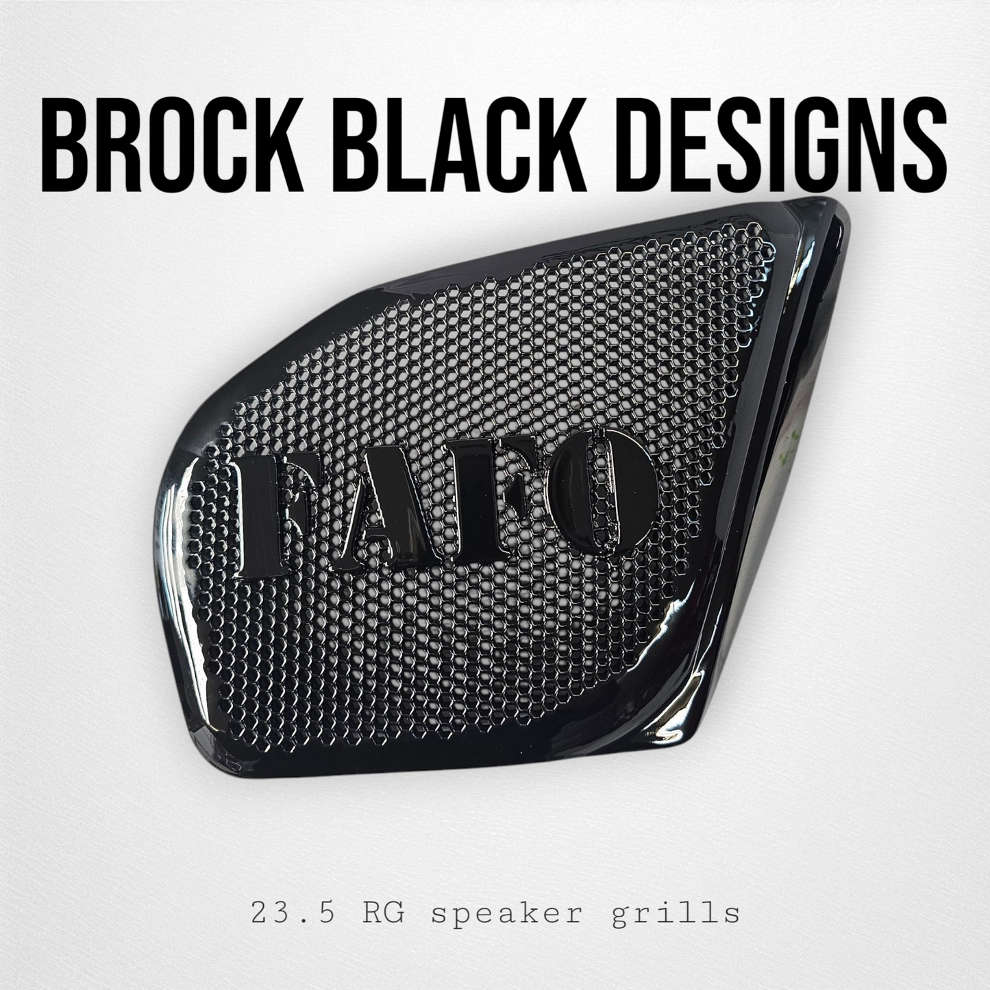 98 to 2024+ Road Glide 3D FAFO speakers grill covers set