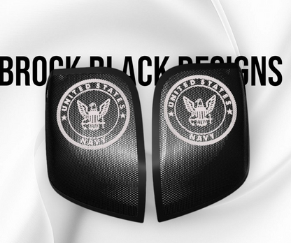 24+ Harley Davidson bag lid Speaker Grill Cover Navy