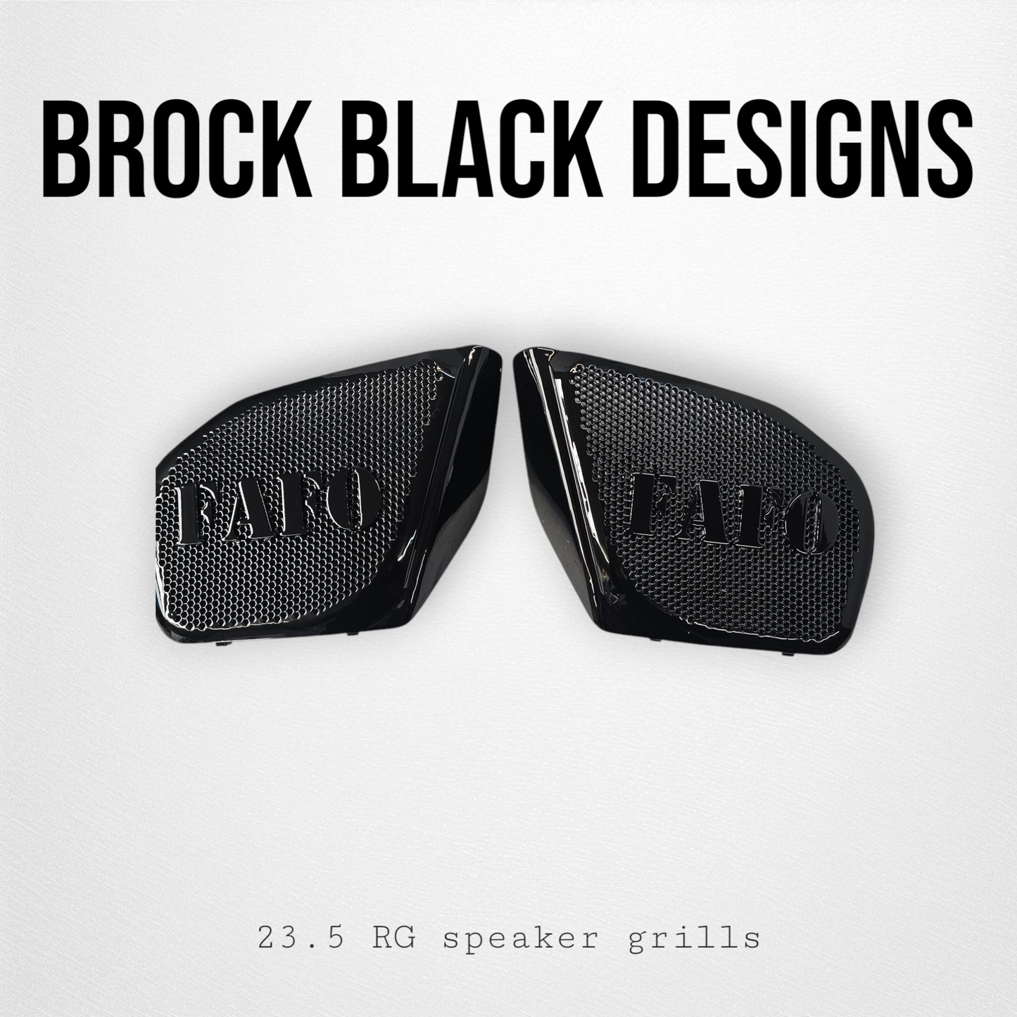 98 to 2024+ Road Glide 3D FAFO speakers grill covers set