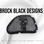 98-2024+ Road Glide 3D webbed Skull speakers grill covers set
