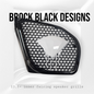 98 to 2024+ Road Glide 3D blood diamond speakers grill covers set