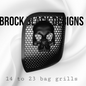 14-24 Harley Davidson bag lid Speaker Grill Cover Ancient Skull
