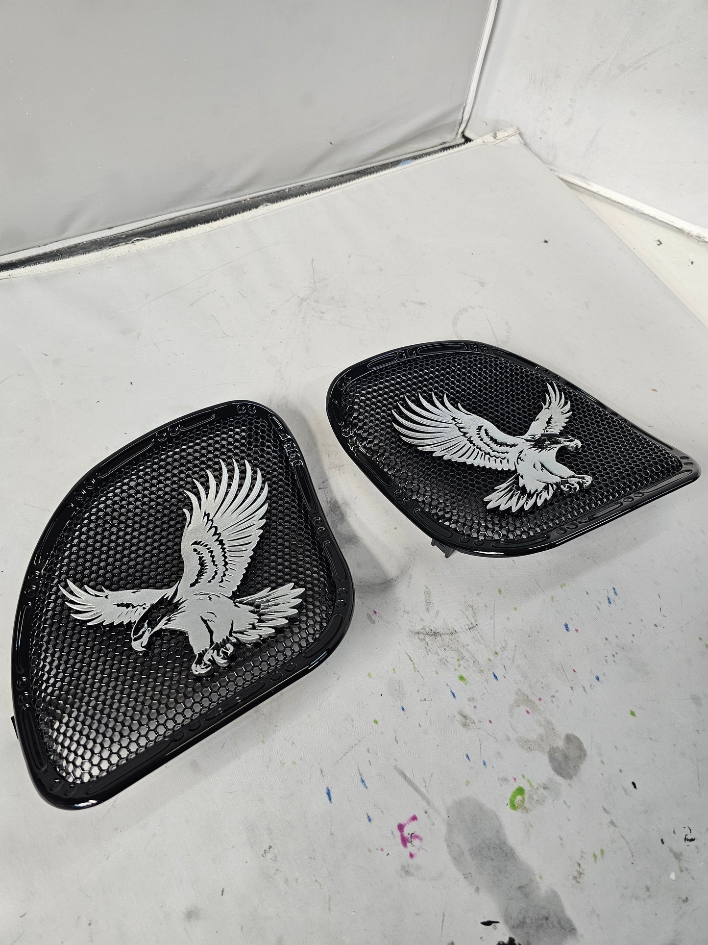 98-2024+ Road Glide 3D Eagle speakers grill covers set