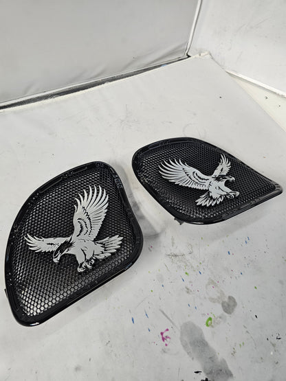 98-2024+ Road Glide 3D Eagle speakers grill covers set