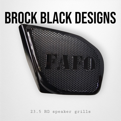 98 to 2024+ Road Glide 3D FAFO speakers grill covers set