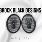 A set of bag webbed skull speakers grill covers