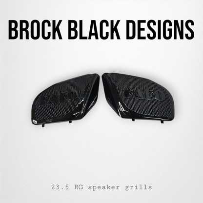 98 to 2024+ Road Glide 3D FAFO speakers grill covers set