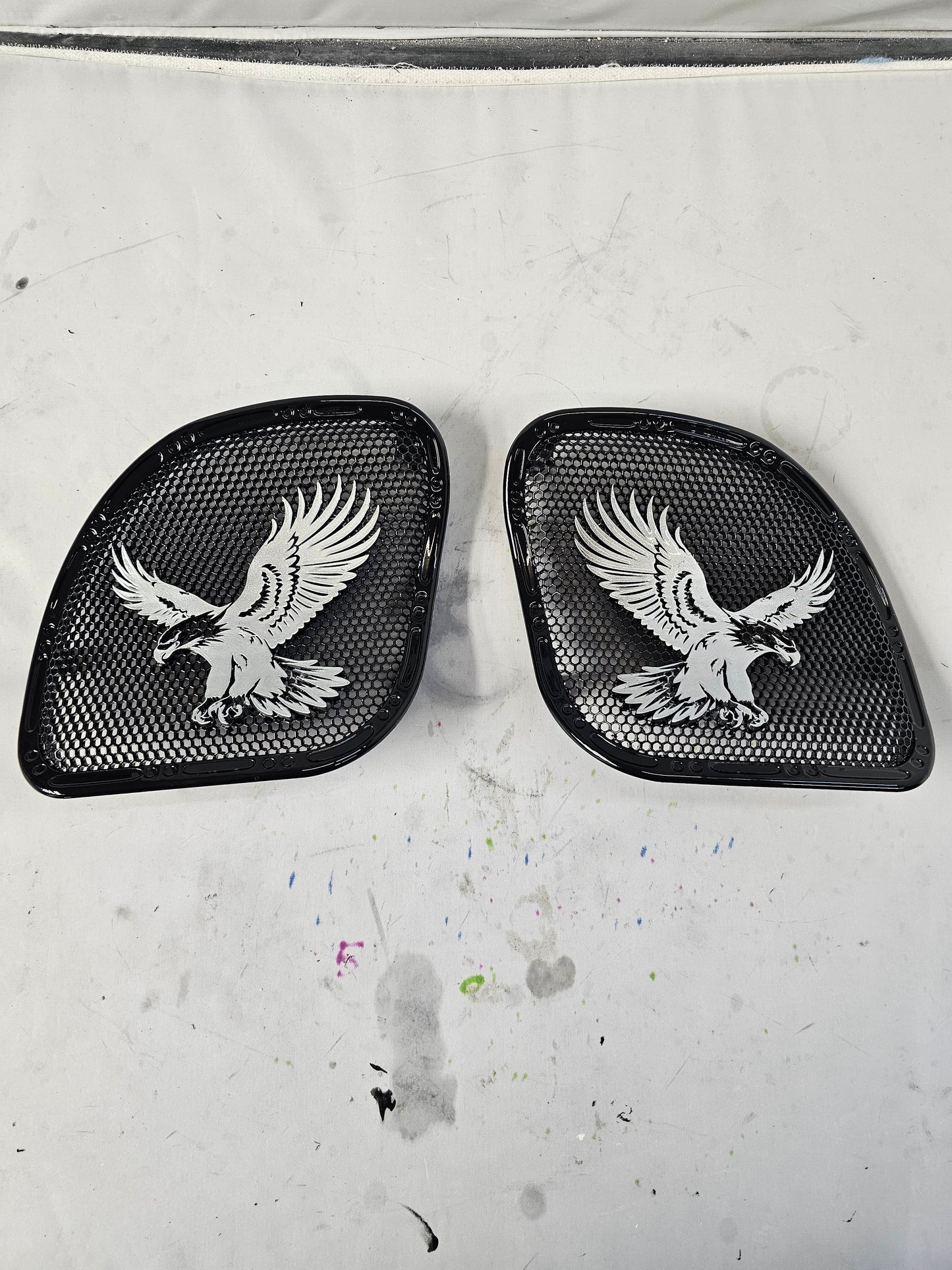 98-2024+ Road Glide 3D Eagle speakers grill covers set