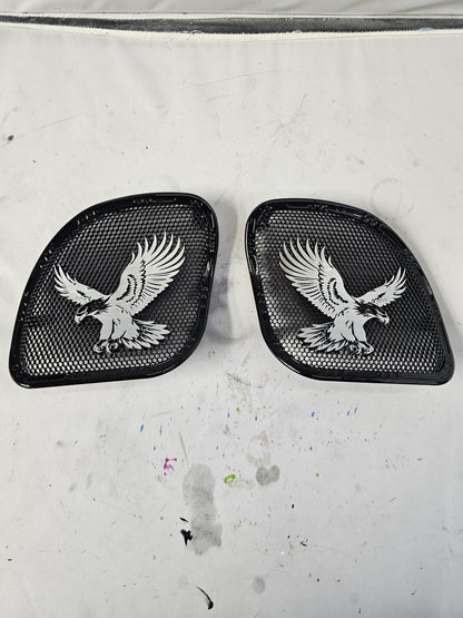 98-2024+ Road Glide 3D Eagle speakers grill covers set
