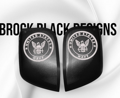 24+ Harley Davidson bag lid Speaker Grill Cover Navy