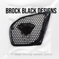 98 to 2024+ Road Glide 3D blood diamond speakers grill covers set