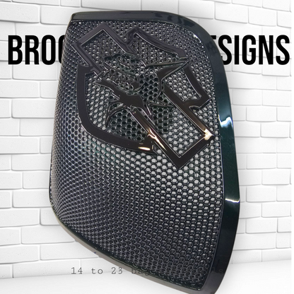 14-24 Harley Davidson bag lid Speaker Grill Cover shark theme