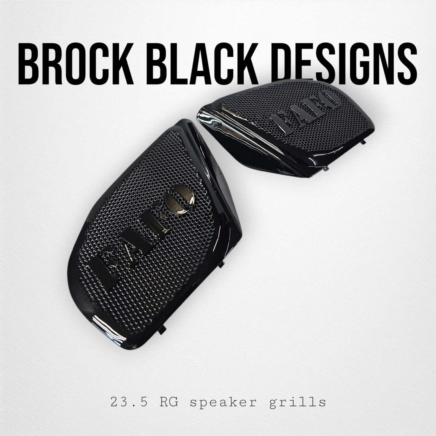 98 to 2024+ Road Glide 3D FAFO speakers grill covers set