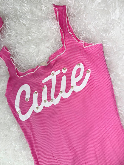 Cutie Pink Romper