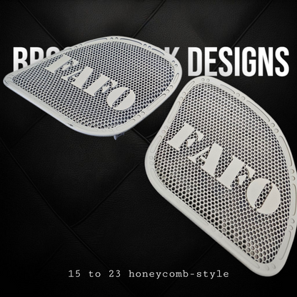 98 to 2024+ Road Glide 3D FAFO speakers grill covers set