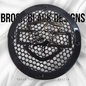 A set of Harley Shark 14-23 Harley Davidson Touring Pack Speaker Grill Cover Guard