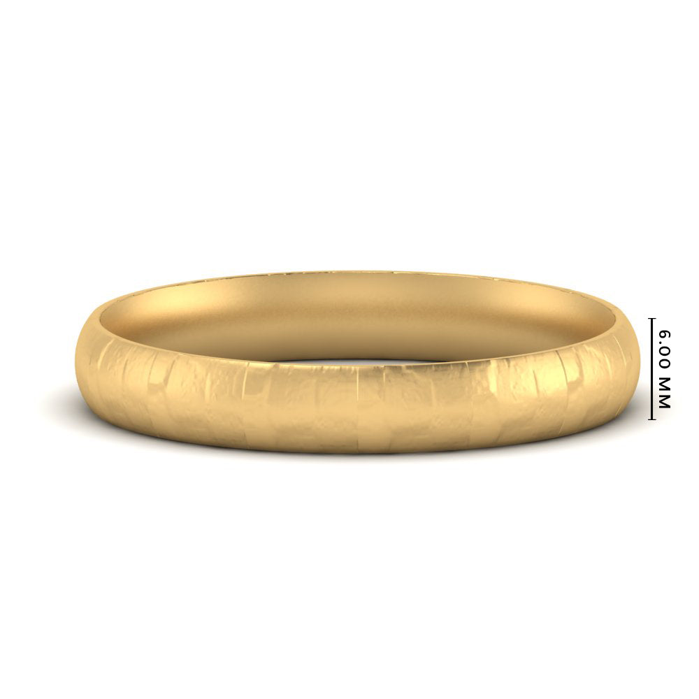 Lightweight Rock Texture Mens Wedding Band