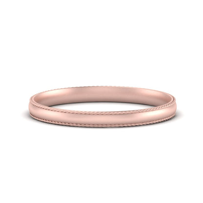 Rope Design Comfort Fit Mens Band