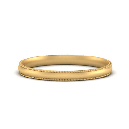 Rope Design Comfort Fit Mens Band