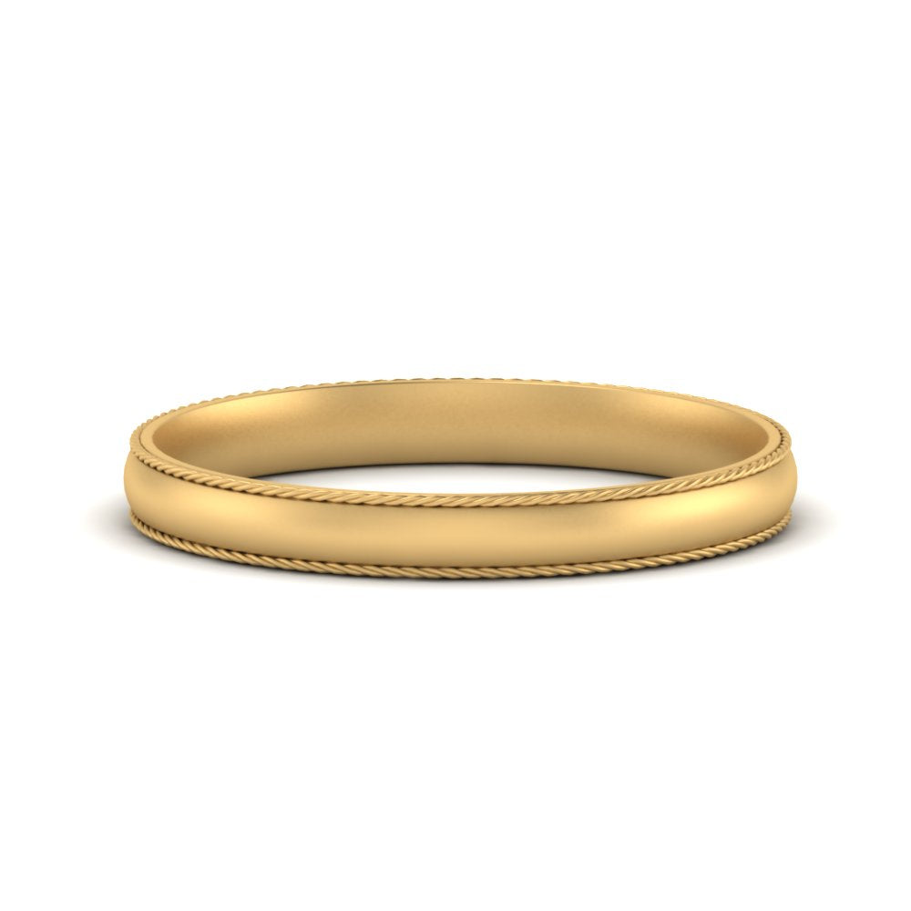 Rope Design Comfort Fit Mens Band