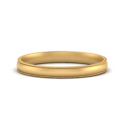 Rope Design Comfort Fit Mens Band