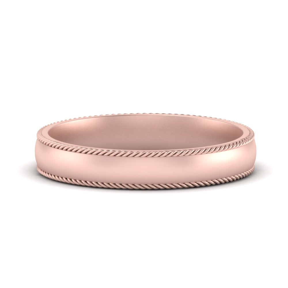 Rope Design Comfort Fit Mens Band