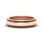 Beveled Edge Matte Eternity Mens Engagement Ring