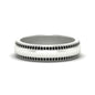 Beveled Edge Matte Eternity Mens Engagement Ring