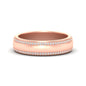 Beveled Edge Matte Eternity Mens Engagement Ring