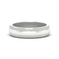 Beveled Edge Matte Eternity Mens Engagement Ring