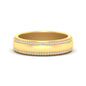 Beveled Edge Matte Eternity Mens Engagement Ring