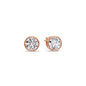 Bezel-Set Brilliant Round Diamond Solitaire Stud Earrings [IGI Certified]