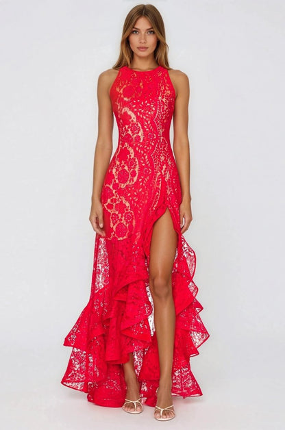 Sicilia Midi Dress – Red (Final Sale)