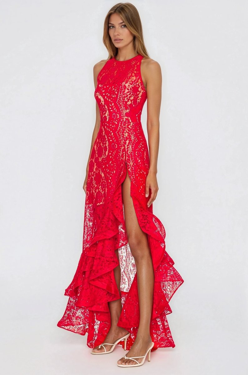 Sicilia Midi Dress – Red (Final Sale)