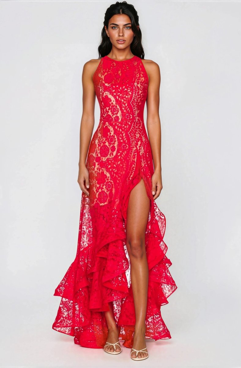 Sicilia Midi Dress – Red (Final Sale)