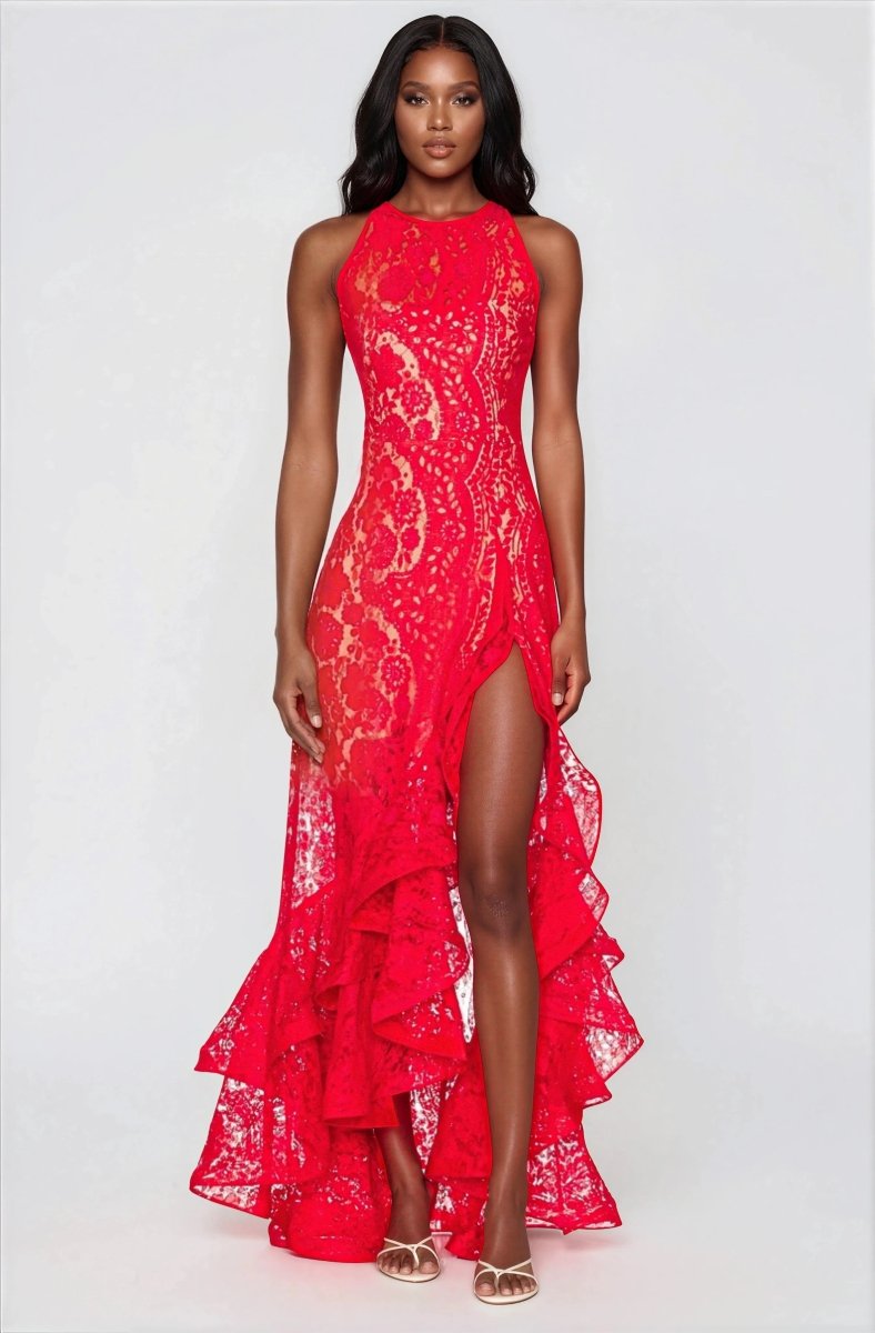 Sicilia Midi Dress – Red (Final Sale)