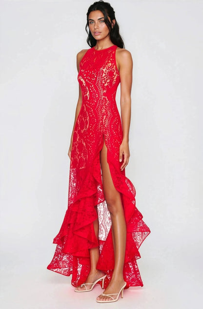 Sicilia Midi Dress – Red (Final Sale)
