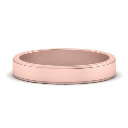 Simple Flat Wedding Band 4MM