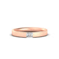Single Emerald Mens Wedding Band